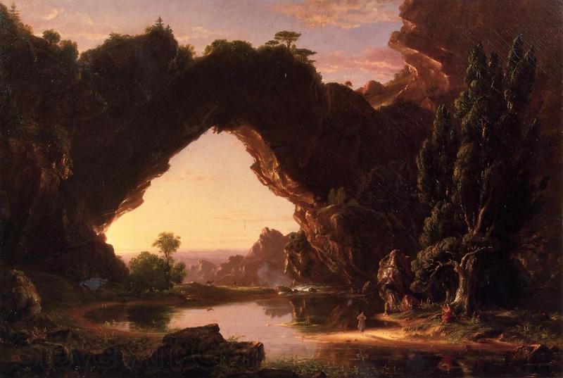 Thomas Cole Evening in Arcady Norge oil painting art